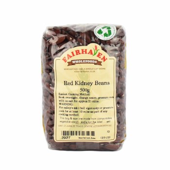 Fairhaven Wholefoods Dry Red Kidney Beans 500g