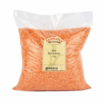 Fairhaven Wholefoods Red Split Lentils 2500g