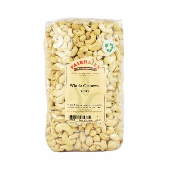 Fairhaven Wholefoods Whole Cashews 1250g