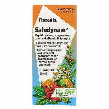 Floradix Saludynam Calcium  Magnesium Zinc & Vitamin D 250ml