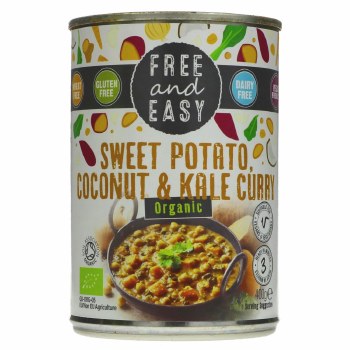 Free Sweet Potato Coconut and Kale Curry