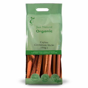 Just Natural Organic Ceylon Cinnamon Sticks 100g