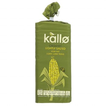 Kallo Corn Cakes Organic Lightly Salted