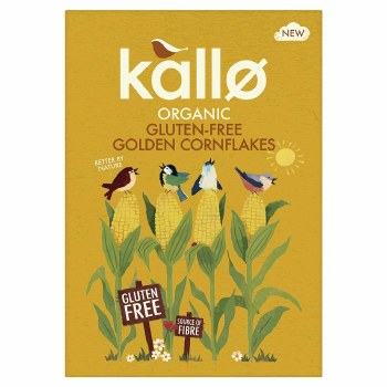 Kallo Organic Gluten Free Golden Cornflakes