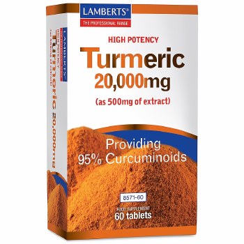 Lamberts Turmeric 20000mg (providing 95% Curcuminoids) 60 Tablets
