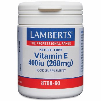 Lamberts Natural Vitamin E 400iu 180 Capsules