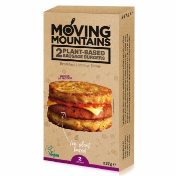 Moving Mountains Plant Based Sausage Burgers