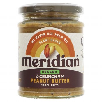 Meridian Organic Crunchy Peanut Butter No salt 280g