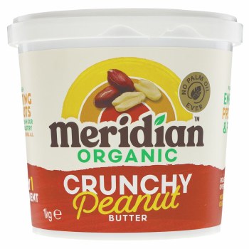 Meridian Organic Crunchy Peanut Butter 1kg