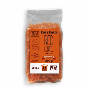 Mill & Folks Easy Pasta Red Lentil