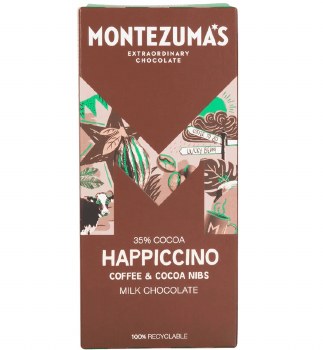 Montezuma's Happiccino Coffee & Cocoa Nibs Milk Chocolate