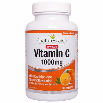 Natures Aid Vitamin C 1000mg Low Acid 90 tablets