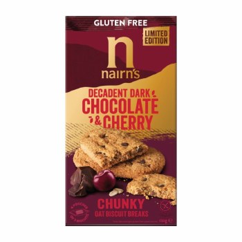 Nairns Gluten Free Decadent Dark Chocolate & Cherry Biscuits