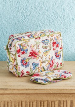 Namaste Shvanthi Block Print Wash Bag