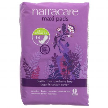 Natracare Maxi Pads Press On Towl-regular