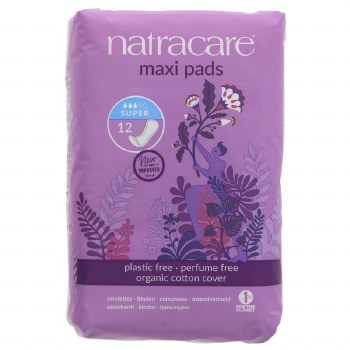 Natracare Maxi Pads Press On Towels Super
