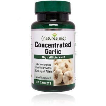 Natures Aid Concentrated Garlic 2000ug High  Allicin Yield