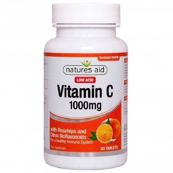 Natures Aid Vitamin C 1000mg Low Acid 30 tablets