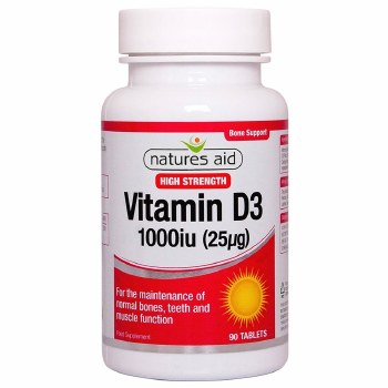 Natures Aid Vitamin D3 1000iu