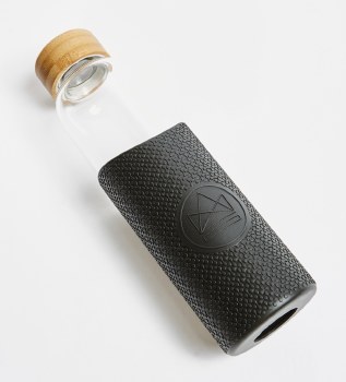 Neon Kactus Glass Water Bottle Rock Star