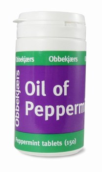 Obbekjaers Oil Of Peppermint 150 Tablets