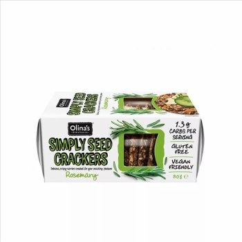 Olina's Gluten Free Rosemary Simply Seed Crackers