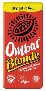 Ombar Blonde Caramelised White Choco Bar