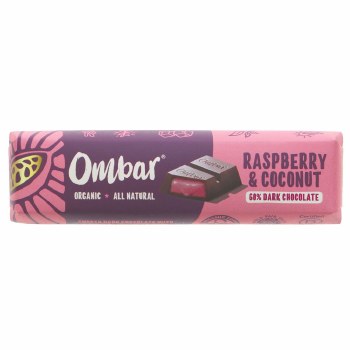 Ombar Raspberry & Coconut Filled Bar