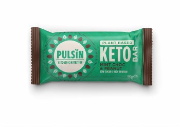 Pulsin Choc Mint & Peanut Keto Bar