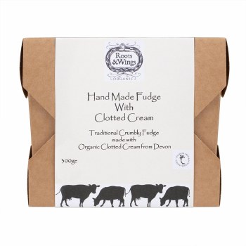 Roots & Wings Fudge With Clotted Cream
