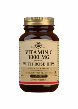 Solgar Vitamin C 1000 mg with Rose Hips 100 Tablets