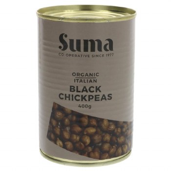 Suma Organic Black Chickpeas 400g