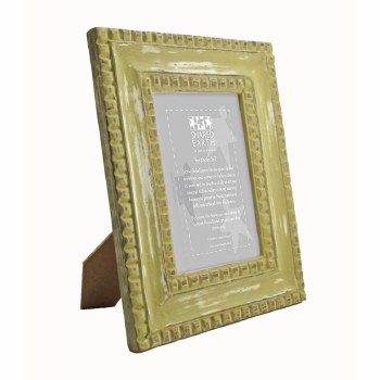 Shared Earth Hand Carved Mango Photo Frame