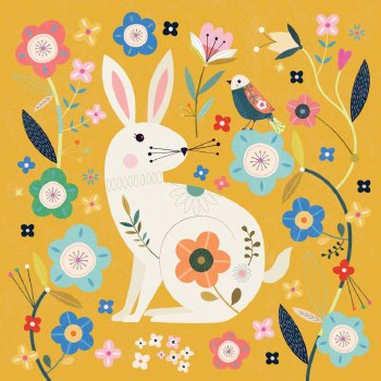 Shared Earth Folk Art Rabbit