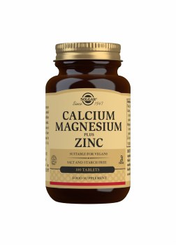 Solgar Calcium Magnesium plus Zinc 100 Tablets