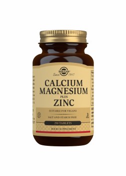 Solgar Calcium Magnesium plus Zinc 250 Tablets