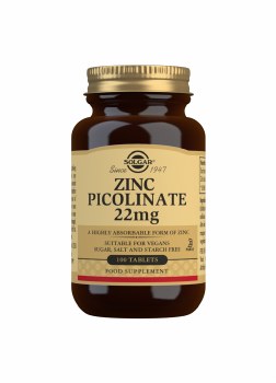 Solgar Zinc Picolinate 22 mg 100 Tablets