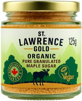 St Lawrence Gold Organic Maple Sugar 125g