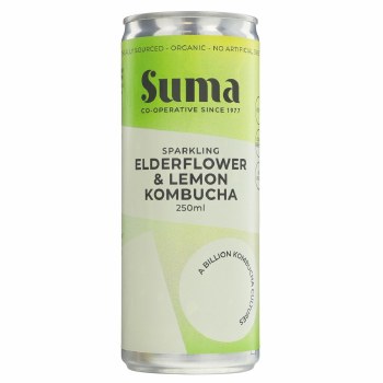 Suma Organic Elderflower & Lemon Kombucha