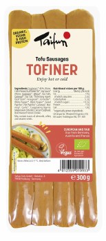 Taifun Organic Tofiner Tofu Sausages