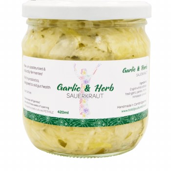 Totally Cultured Garlic & Herb Sauerkraut