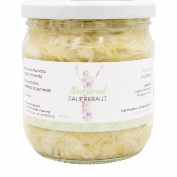 Totally Cultured Glass Jar Sauerkraut Natural