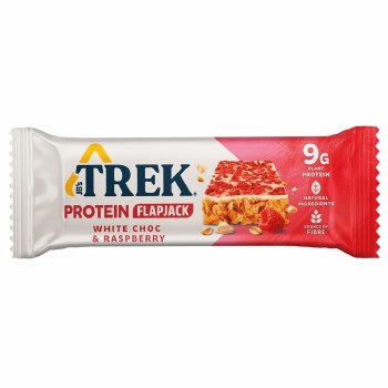 Trek Protein Flapjack White Choc & Raspberry