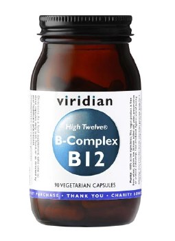 Viridian HIGH TWELVE Vitamin B12 B-Complex 90 Capsules