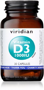 Viridian Vitamin D3 (Vegan) 1000iu