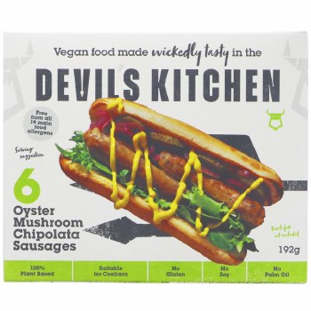 Devil's Kitchen Vegan Mushroom Sausages