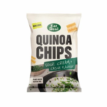 Eat Real Sour Cream and Chive Chips 90g