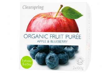 Clearspring Apple + Blueberry Puree