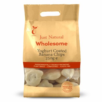 Just Natural Yoghurt Coated Banana Chips 250g