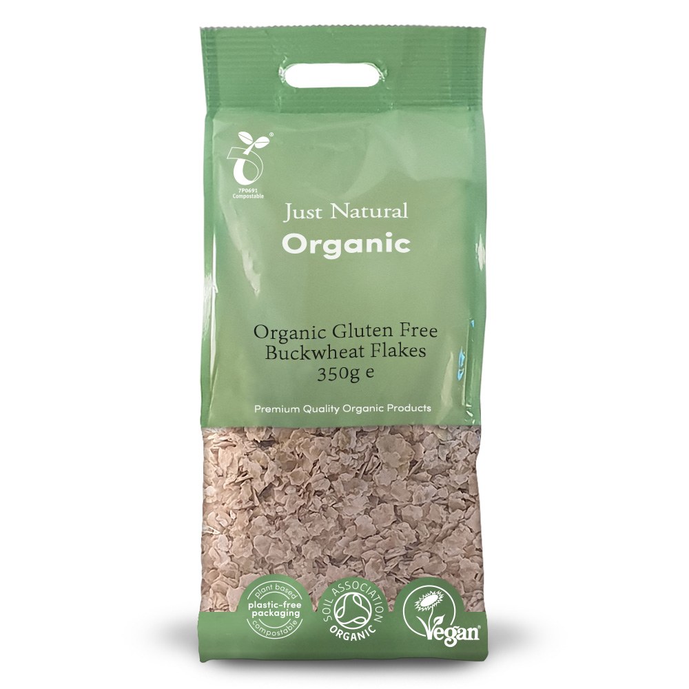 Just Natural Organic Gluten Free Buckwheat Flakes Fairhaven